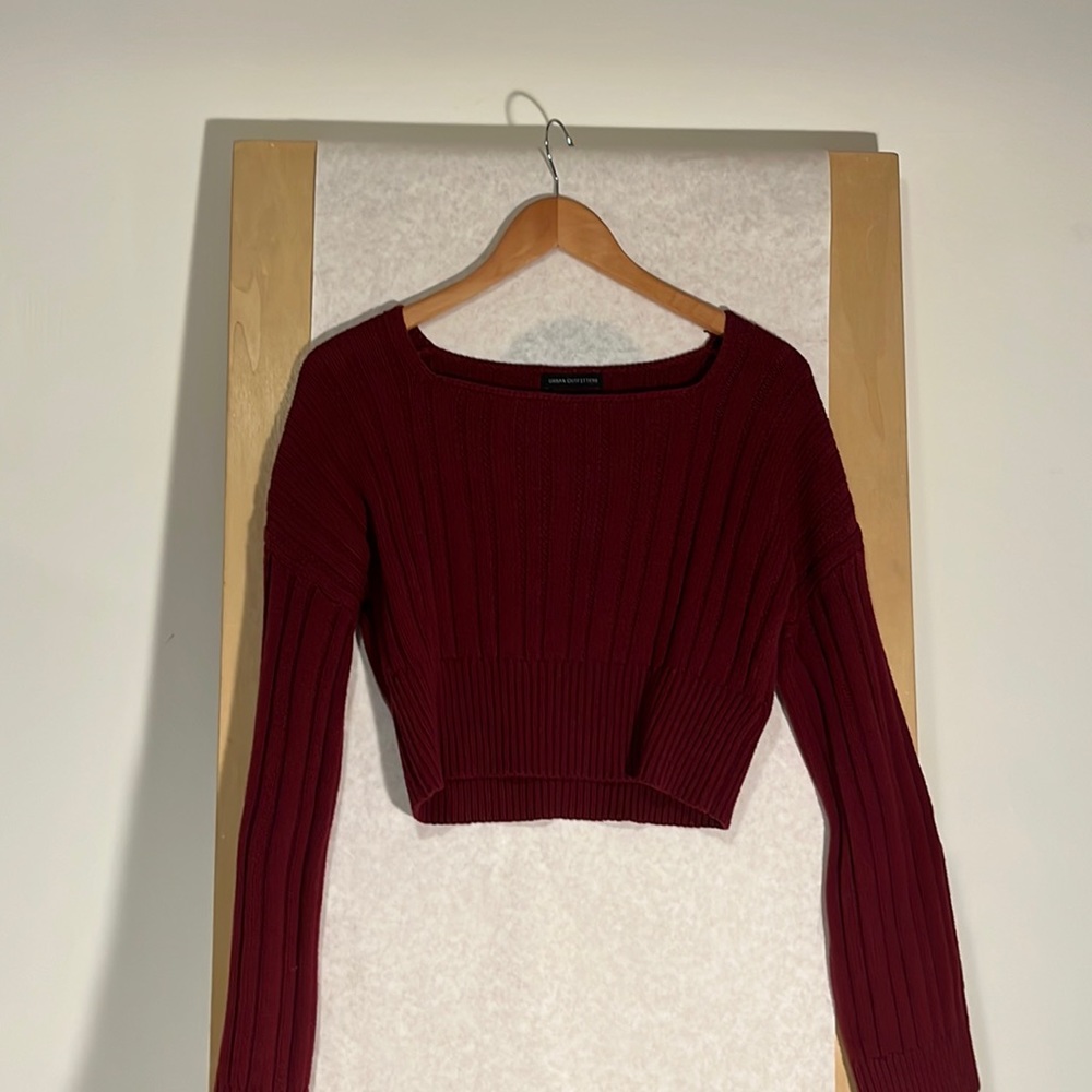 red sweater